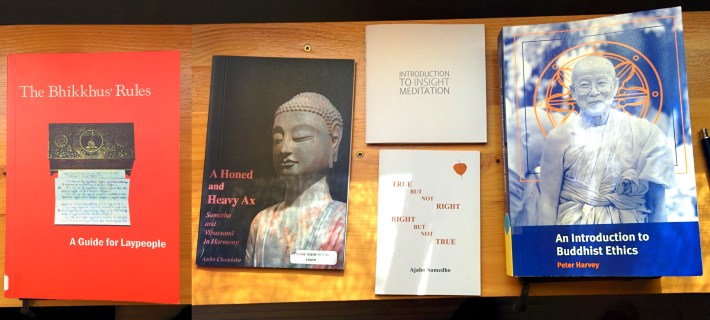 4 books and pamphlets about Buddhism