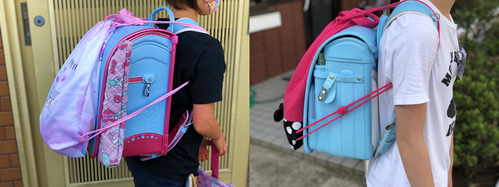 Profile photo of two children with backpacks
